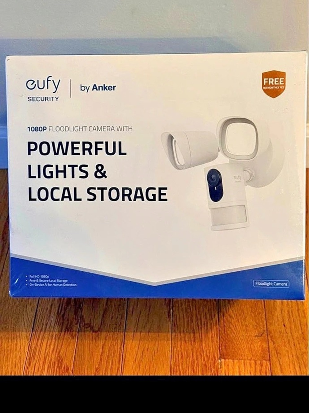 eufy Security 1080p Floodlight Cam C210 Floodlight Security Camera NWT